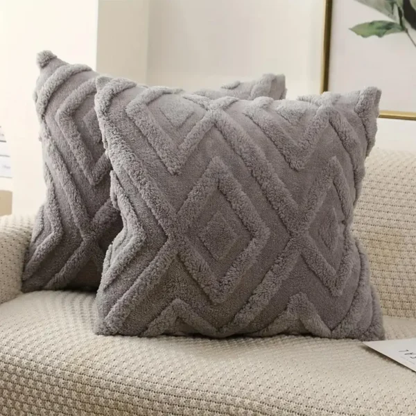 Faux Wool Throw Pillow Covers